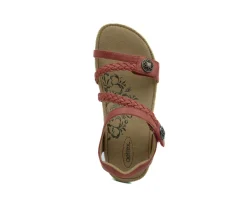 AETREX Jillian Braided Quarter Strap Sandal